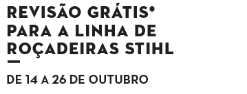Revisão gratuita para roçadeiras - de 19 de fevereiro a 2 de março de 2024